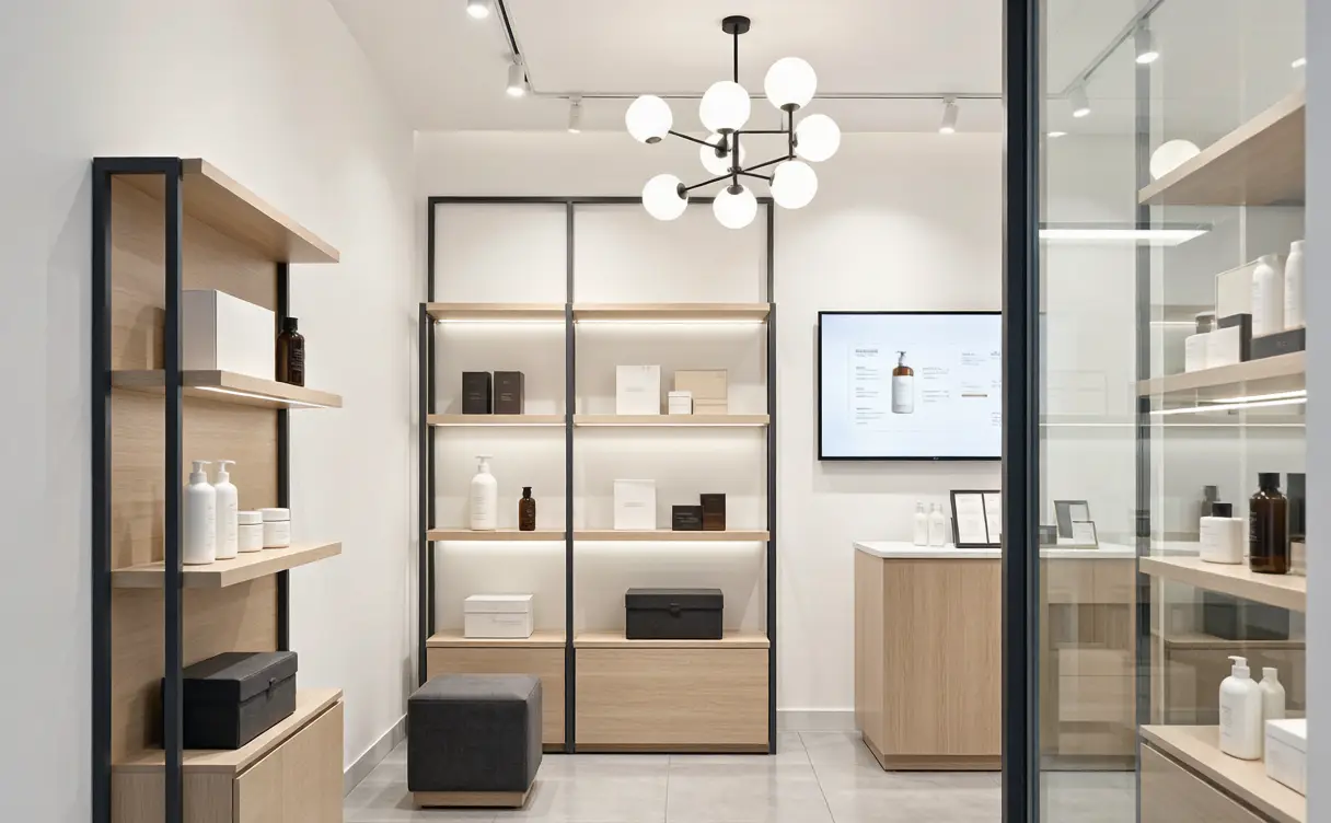 Modern retail store interior - retail floor plan design