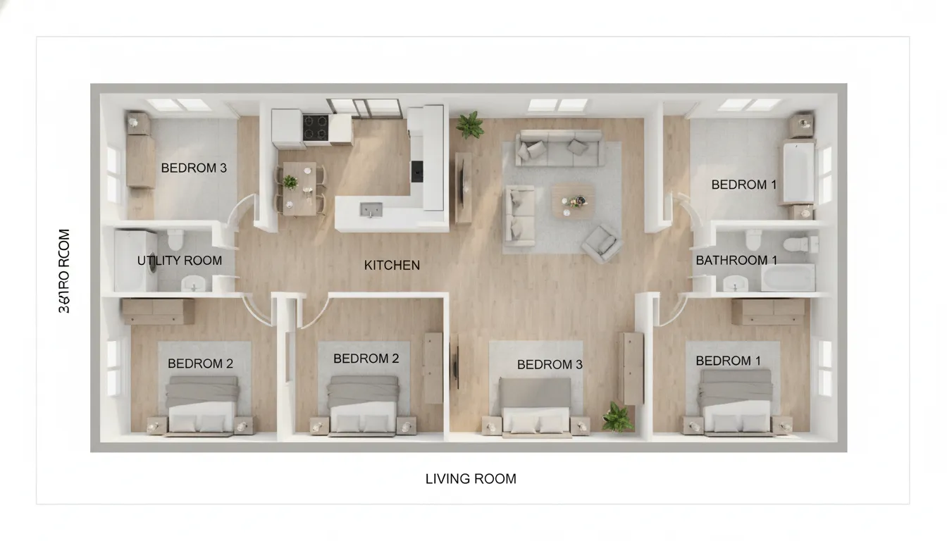 3-Bedroom Home with Study and Garden — India