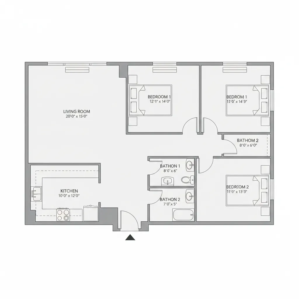 Chinese-Taiwanese Apartment Layout — zh-TW