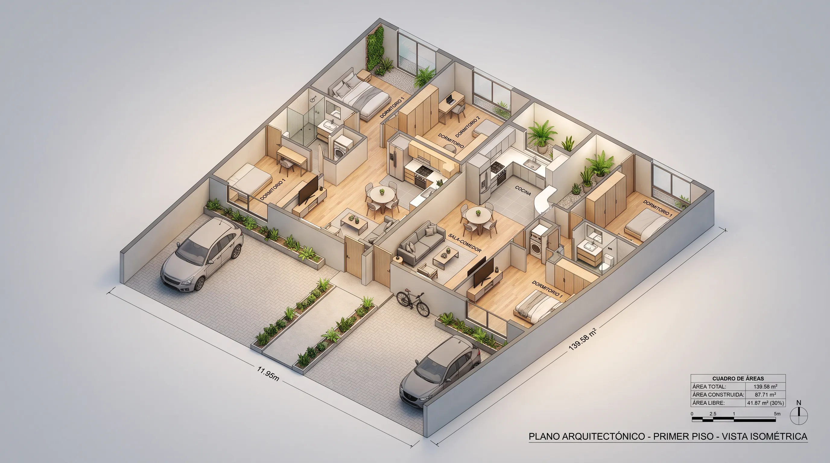 Dual Apartments on Irregular Lot — Peru