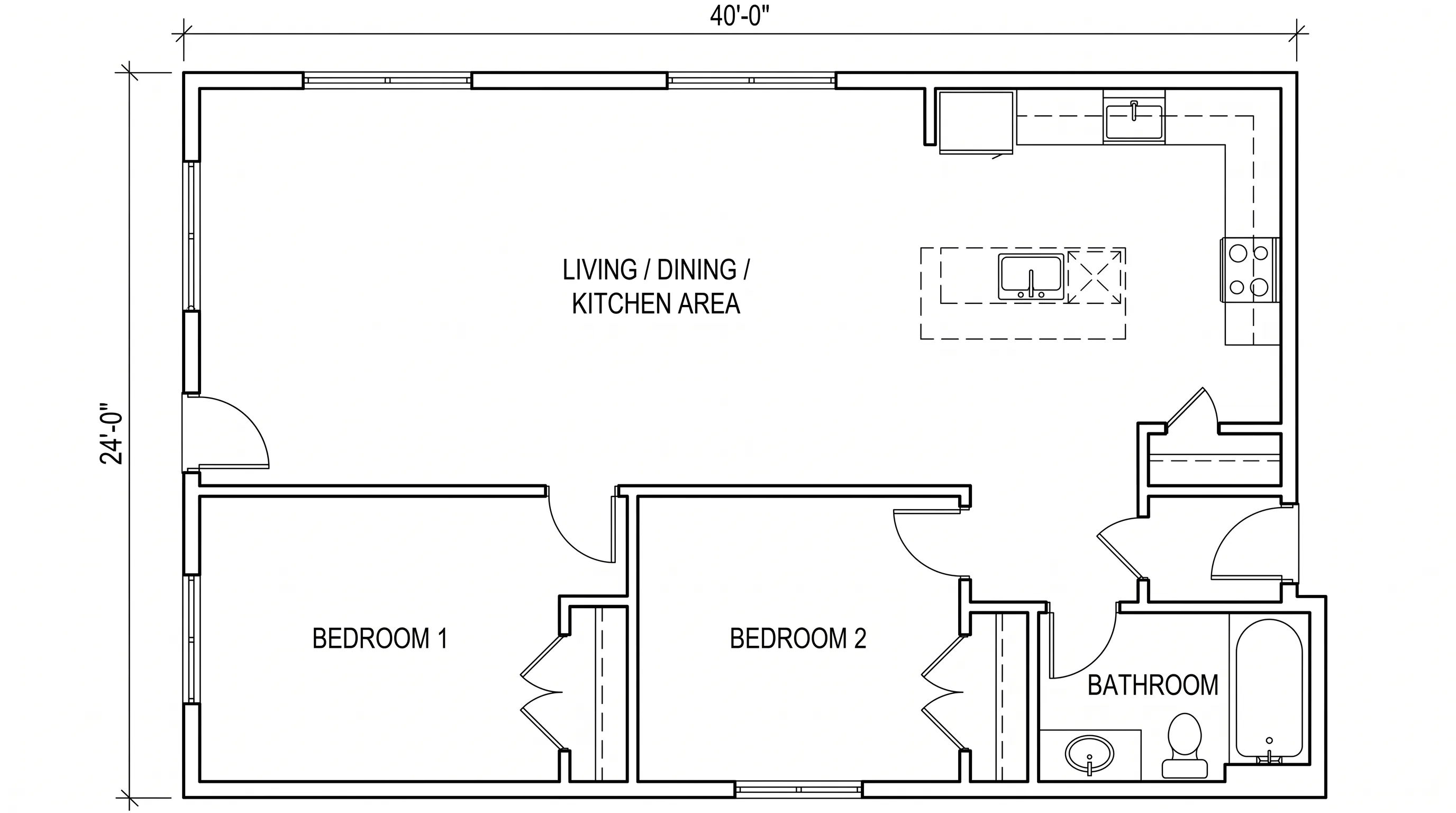 Efficient Rectangular Family Home