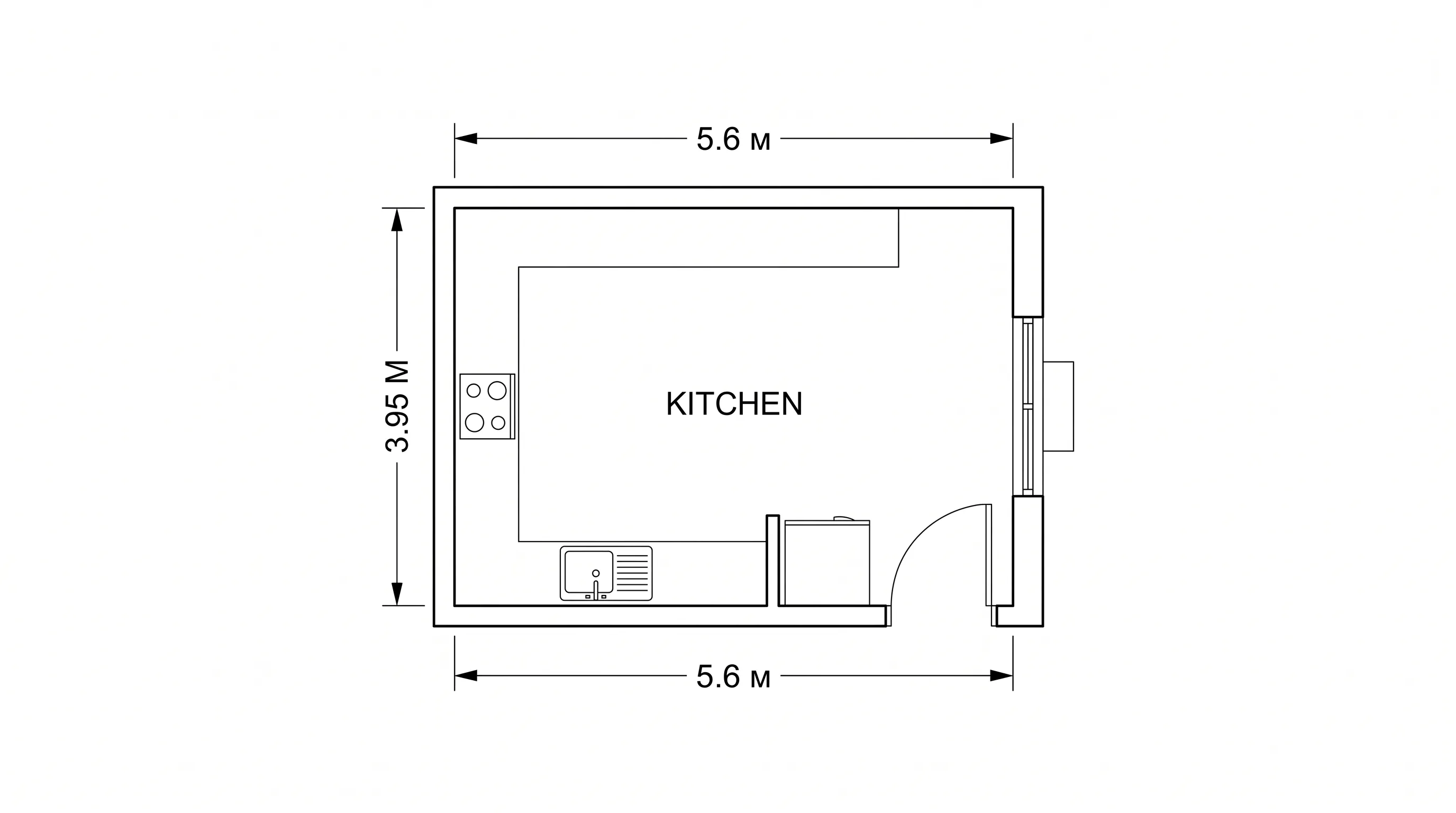 Italian Kitchen with Central Island