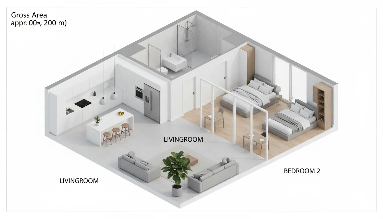 Metric-Scale Grand Residential Layout