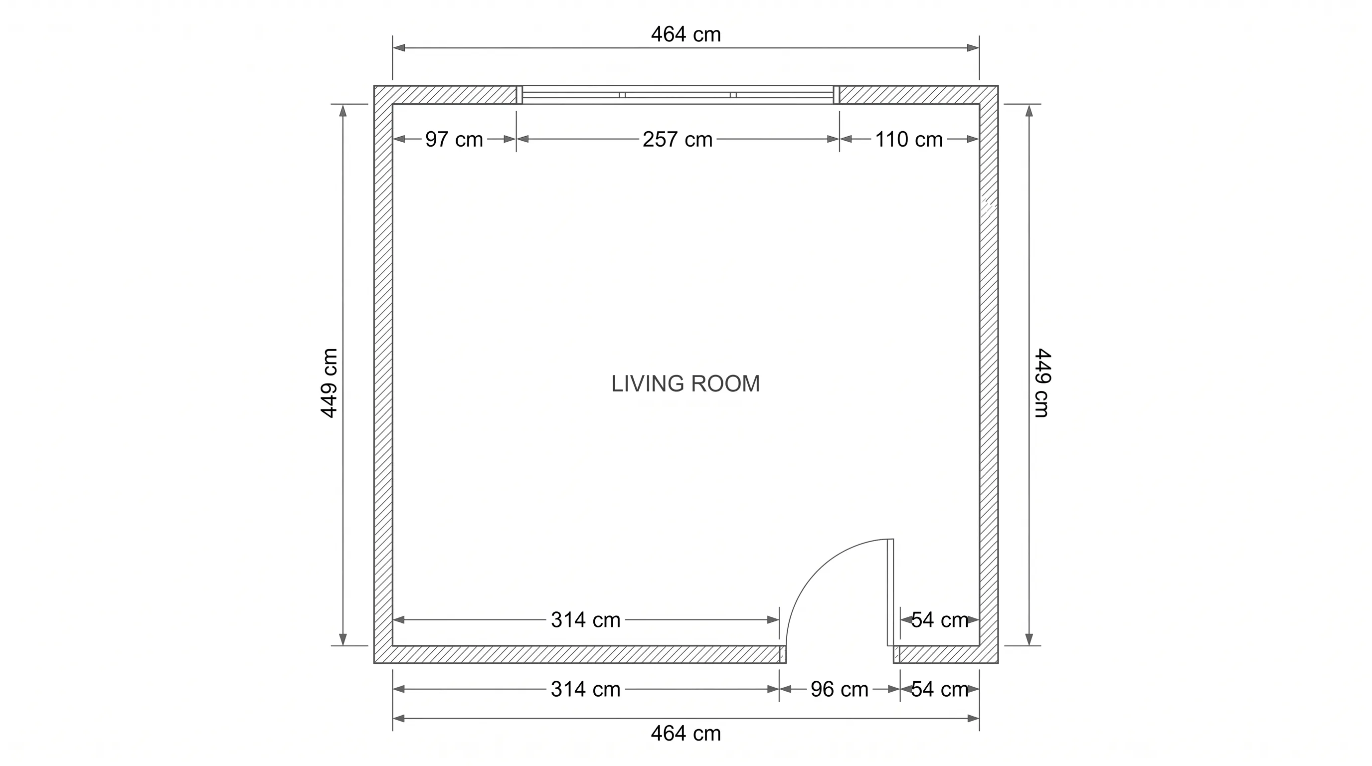 Precision Living Room with Exact Placements