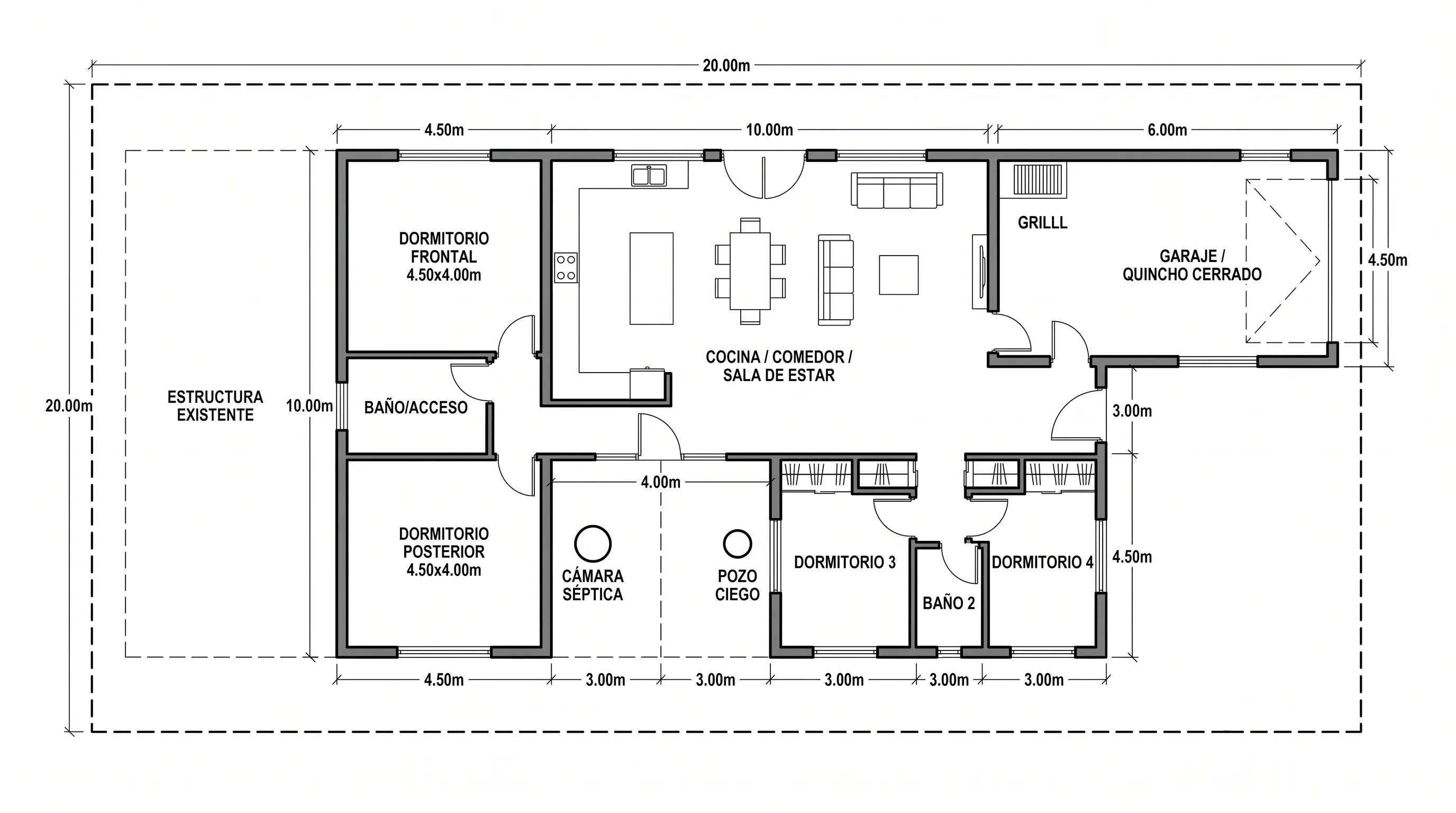 Spanish Home Extension on Rural Lot