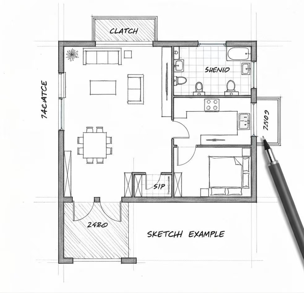 Floor Plan Sketch